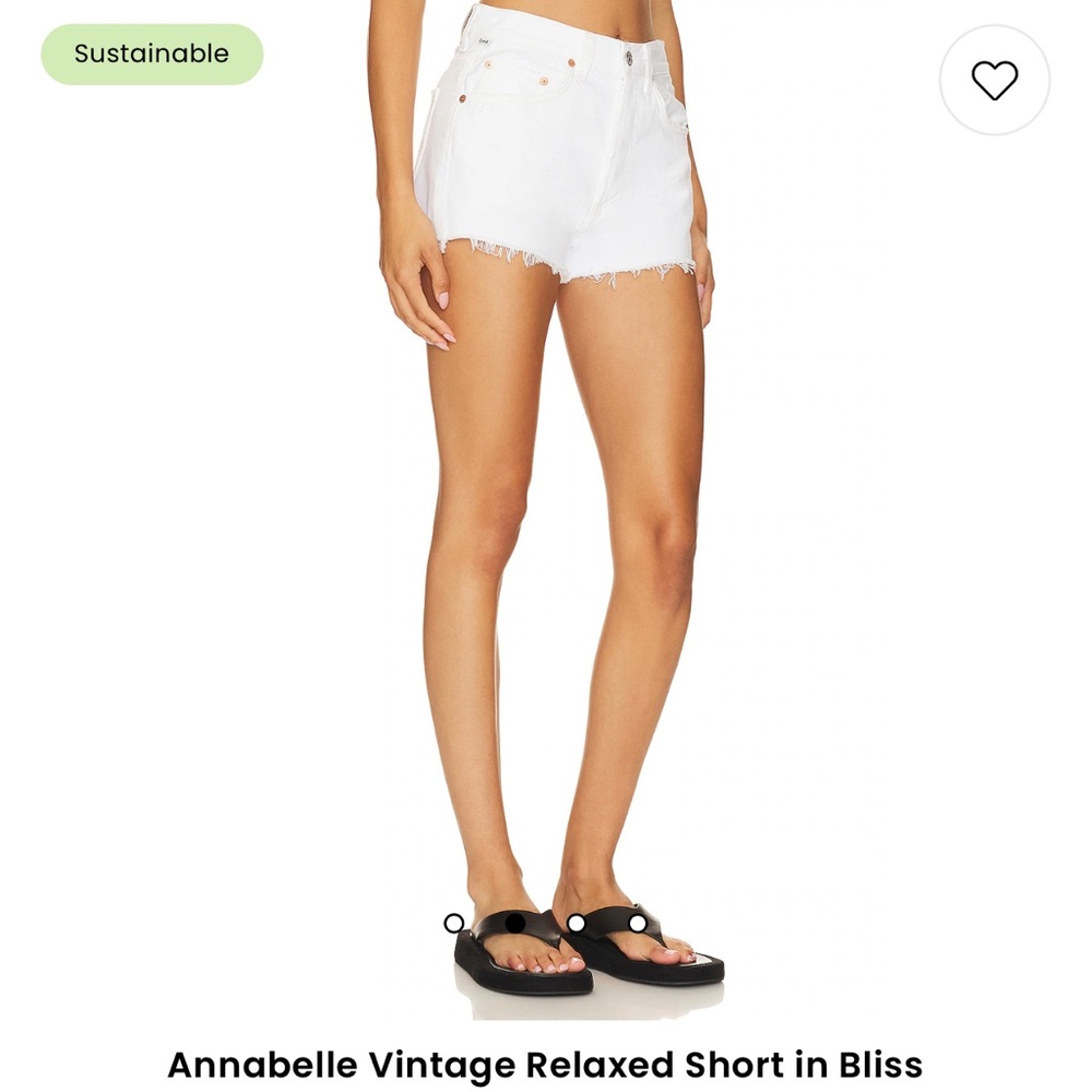 Citizen of humanity white denim shorts